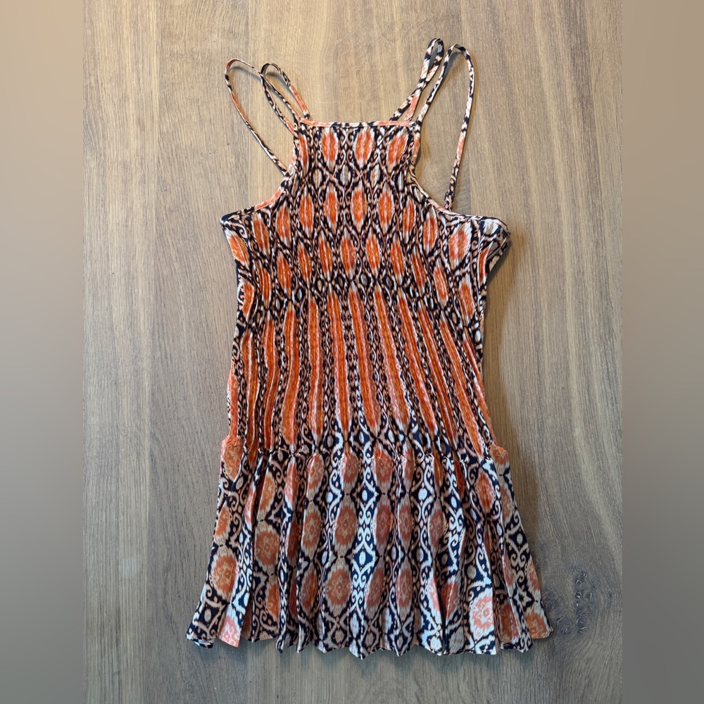 BCBGeneration Vibrant Orange and Black Tank Top XXS